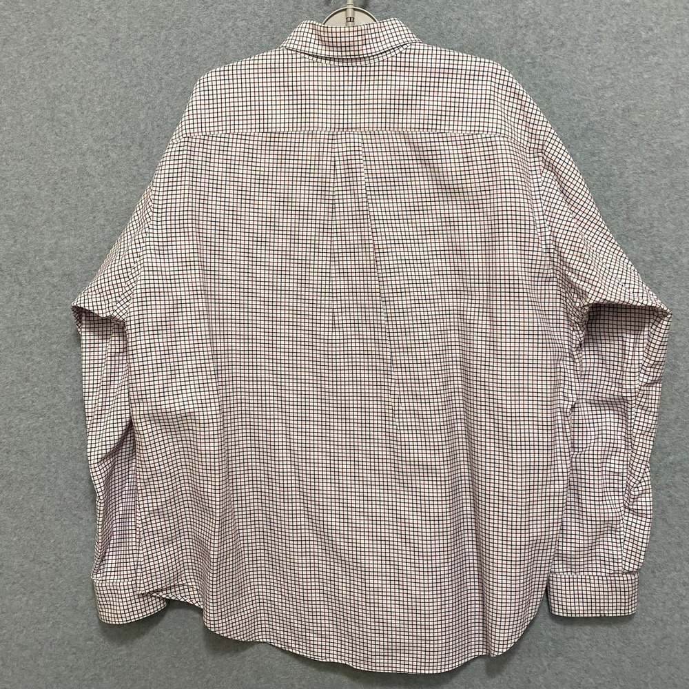 Ralph Lauren Mens XXL Classic Fit White Check Long Sleeve Blue Button Down Shirt - Picture 2 of 7